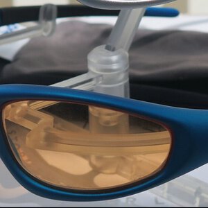 Left view New Straight Jacket Electric Blue / Persimmon