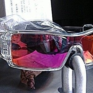 Polished Crystal Oil Rig with Ruby lenses