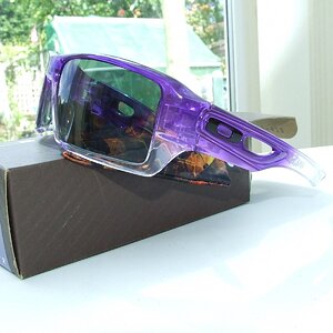 My Purple Clear Fade EyePatch 2.0s side view