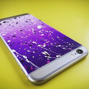 iPhone 6s+ Purple Splatter