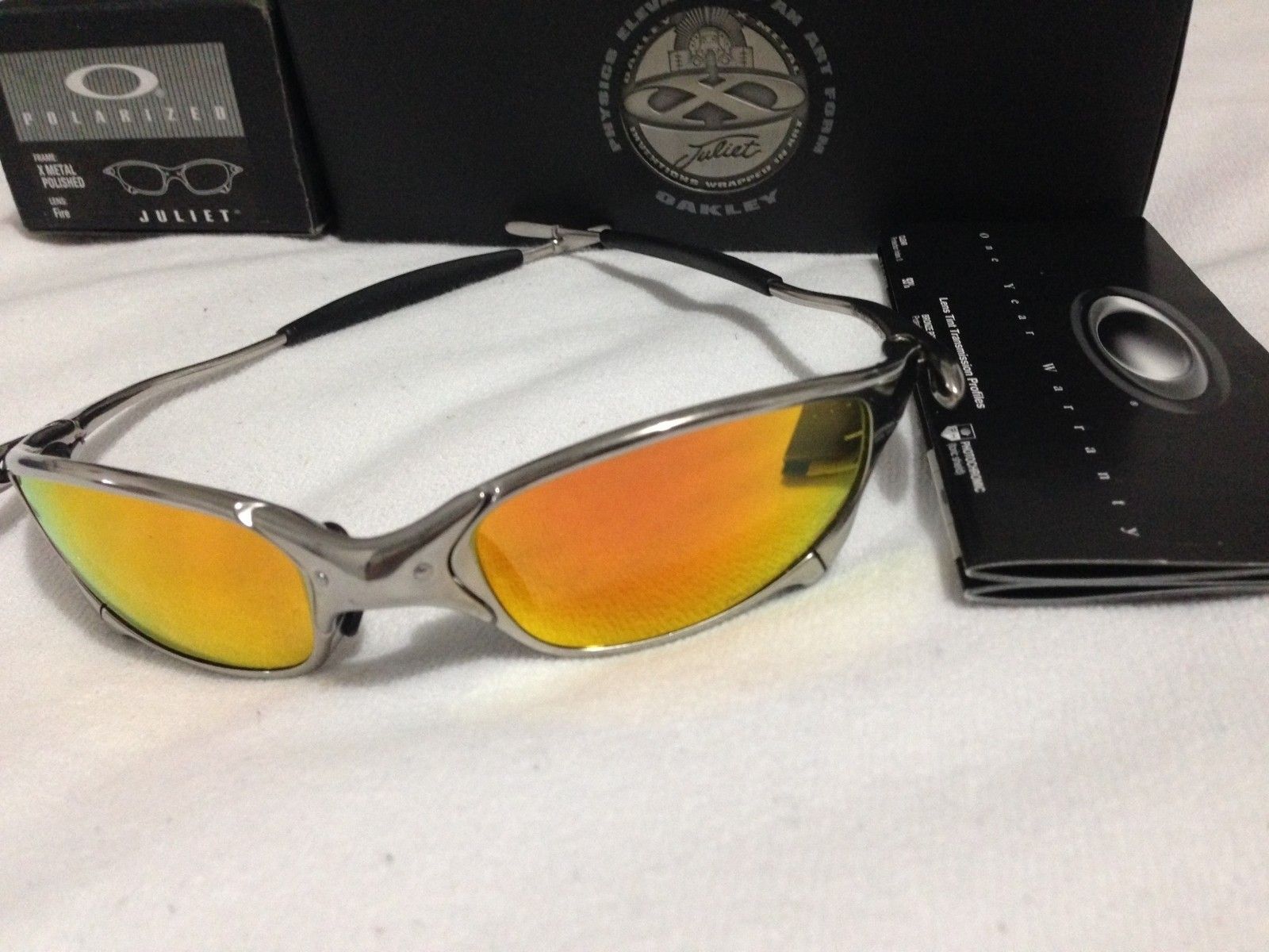 J U L I E T, Polished frame, and Fire lenses