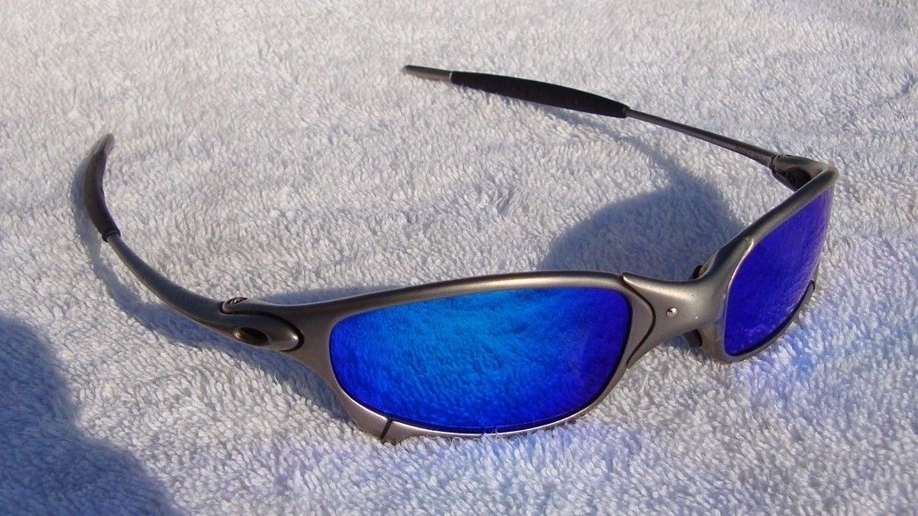 OAKLEY JULIET / PLASMA - ICE IRIDIUM POLARIZED LENSES - Front View