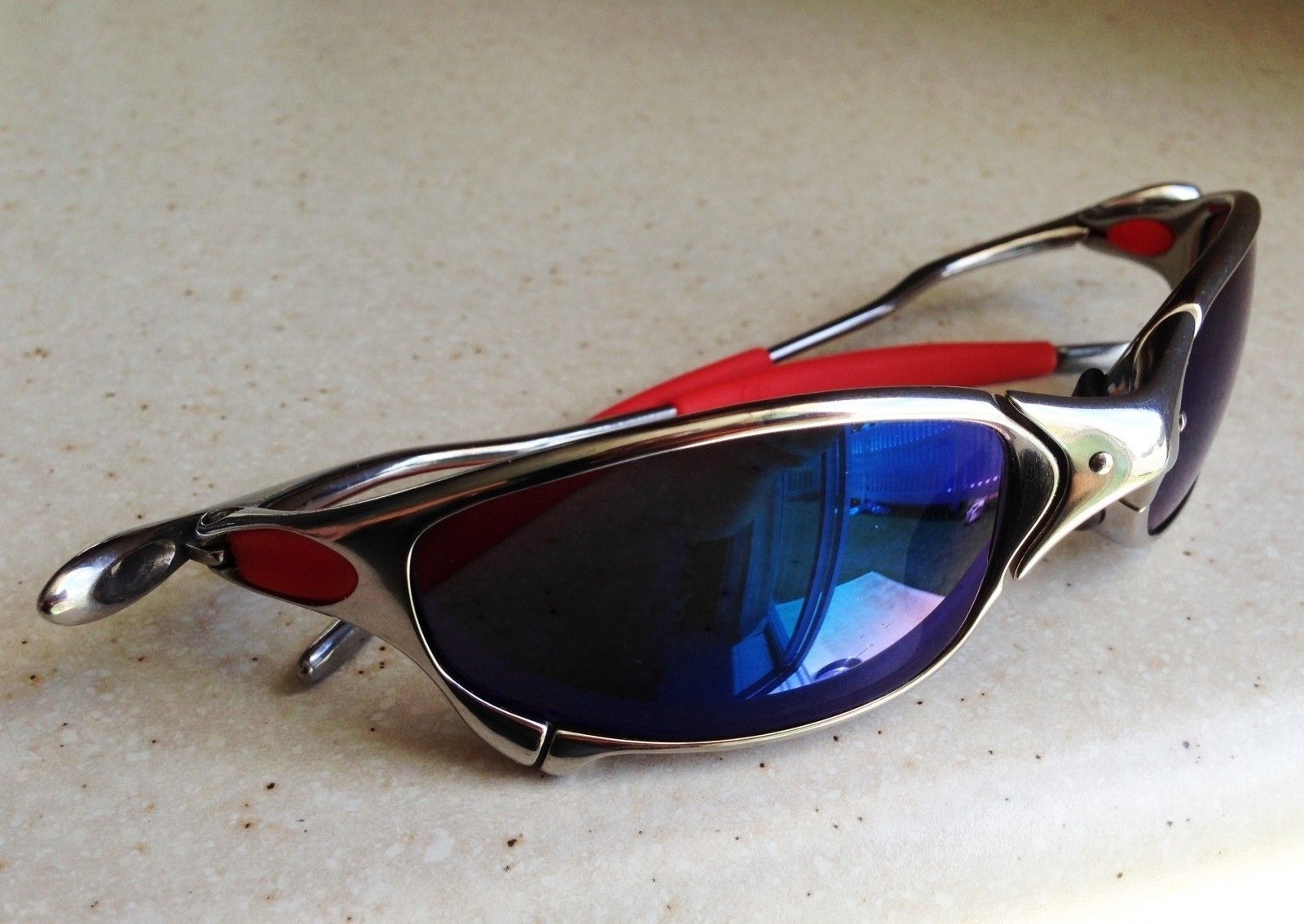 OAKLEY JULIET / POLISHED - ICE POLARIZED LENSES