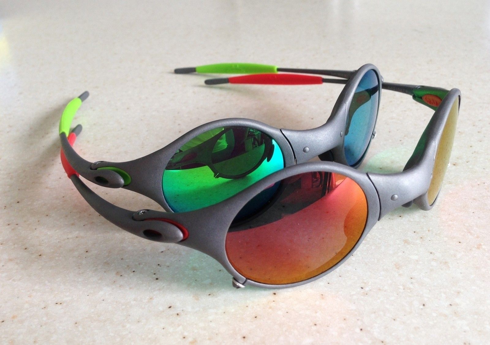 OAKLEY MARS / X-METAL - ESMERALDINE & RUBY POLARIZED LENSES