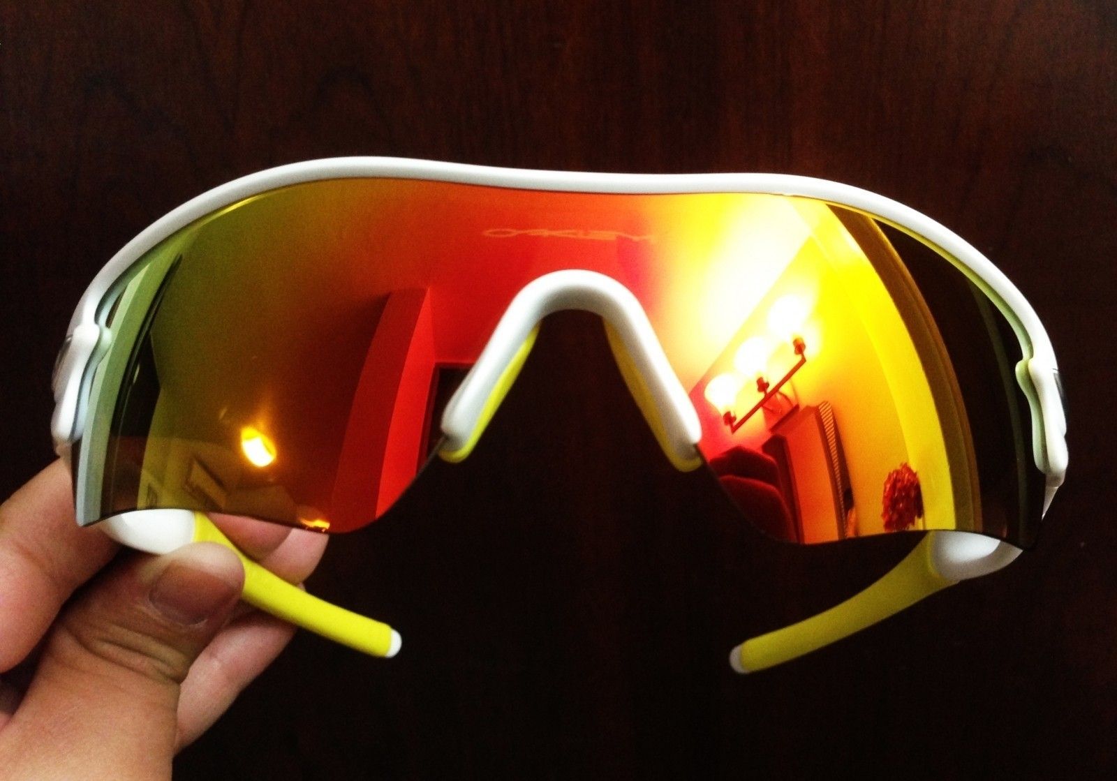 OAKLEY RADAR PATH / MATTE WHITE - FIRE IRIDIUM LENS