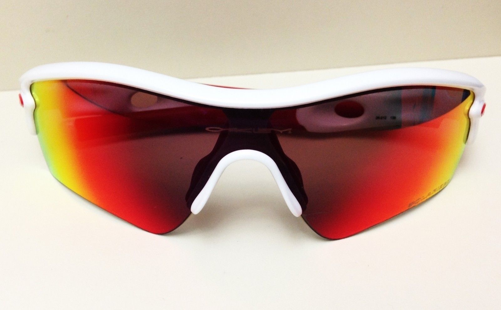 OAKLEY RADAR PATH / POLISHED WHITE - POLARIZED 00 RED IRIDIUM LENS