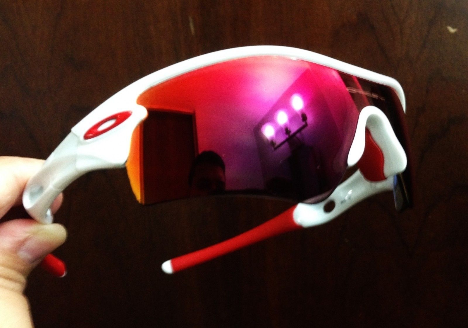 OAKLEY RADAR PATH / POLISHED WHITE - POLARIZED 00 RED IRIDIUM LENS